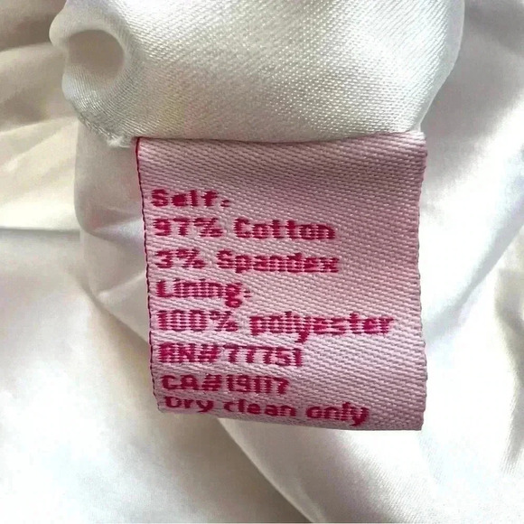 Betsey Johnson Back Ruffle Bow Above the Knee Dress in White - Picture 11 of 13